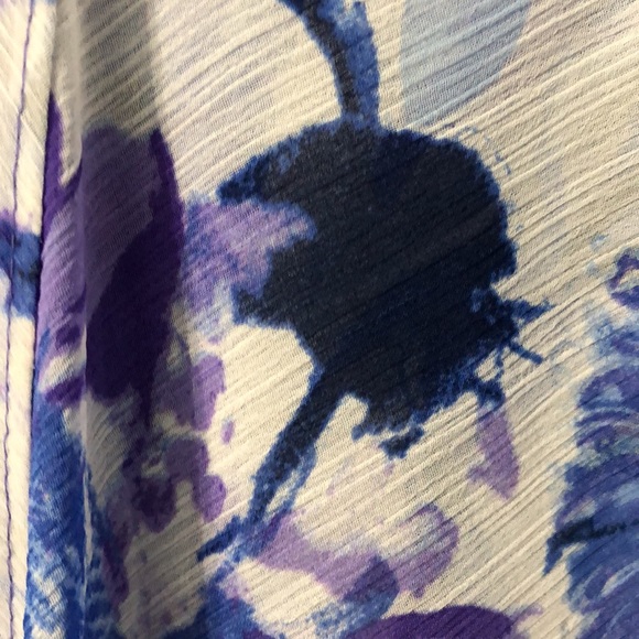 One piece purple floral dress by R and M Richards size 24 - Picture 4 of 6